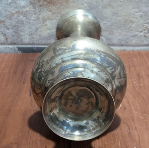 Jarrón de Flores Redondo de Latón Vintage Blessings, Elegante Jarrón Decorativo de Metal de Latón, Centro de Mesa para Decoración de Bodas - Product Image 3