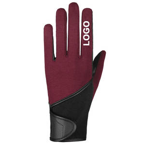 Gants d'équitation en cuir respirant pour homme avec poignées, écran tactile et résistance aux chocs, antidérapants - Product Image 2