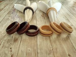 Natural Bamboo Eco-Friendly Classic House Decorative Honeybee Napkin Ring for <b>Cloth</b> Dinner Napkins - Product Image 6