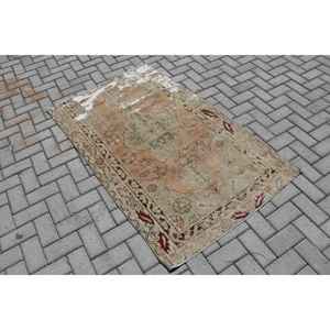 พรมวินเทจ ขนาด 3.37x5.4 ฟุต สีน้ำตาล พรมเปอร์เซียทำจากขนสัตว์ - Product Image 1