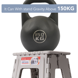 16 Inches Anti-Slip Surface Adult Toddler Plastic Foldable Step <strong>Stool</strong> <strong>Folding</strong> With Handle - Product Image 2
