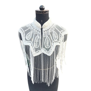 ผ้าคลุมไหล่สีขาวงาช้างประดับเลื่อมและพู่ห้อย ปี 2025 ผลิตจากผ้าฝ้าย 100% คุณภาพสูง ราคาดีที่สุดจากอินเดีย - Product Image 1