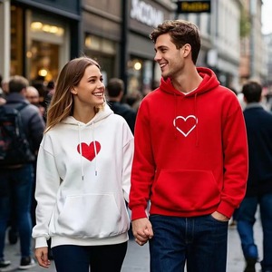 2025 nueva moda calle Hip Hop sudaderas con capucha para correr de gran tamaño jerséis hombres mujeres Casual rayas coloridas impresas 100% algodón - Product Image 4