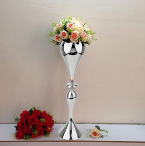 AK – Vase décoratif en forme de trompette, en laiton, métal argenté, pour chambre à coucher, salon, Table de bureau - Product Image 2