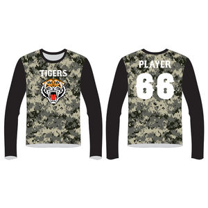 Camisas de compresión Rashguard de diseño sublimado de manga larga para hombre - Product Image 1