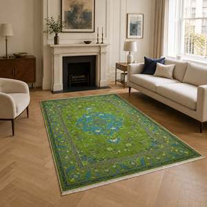 <b>Rug</b> Weavers RWK3044203 Nain Sage Traditional Washable <b>Rug</b> Dropshipping Wholesale Washable Chenille 10 Sizes - Product Image 1