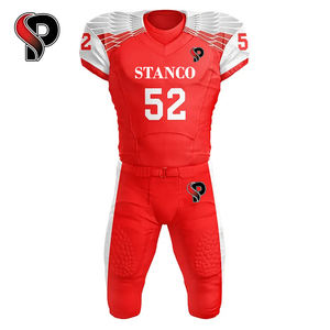 Uniforme de Fútbol Americano Personalizado de Alta Calidad, Estilo Único para Equipos Nacionales, Transpirable, de Secado Rápido, Impresión Digital, 100% Poliéster - Product Image 4