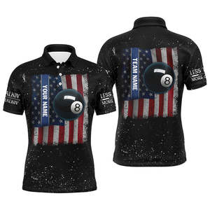 เสื้อโปโลสนุ๊กเกอร์สำหรับผู้ชายแบบกลับด้านได้เสื้อเจอร์ซีย์สำหรับทีมบิลเลียดสนุกเกอร์พูลเจอร์ PBJ-0032 - Product Image 4