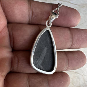 Natural Uvarovite Green Garnet Druzy Pendant 925 Sterling Silver Handmade Bohemian Style Engagement Wedding Gift Party Fine - Product Image 6