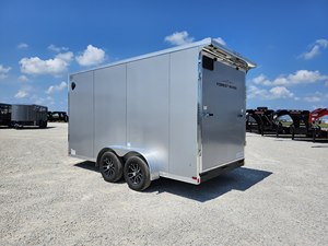 Nouvelle remorque de transport de marchandises fermée 2027 US 7x14' hauteur 84 pouces charge utile 2001-3000 kg porte à rampe - Product Image 3