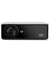 Proyector VIVIBRIGHT D4000 4K LED para Cine en Casa, con Android, WIFI, 3D, LCD, Video, IPTV, Resistente al Polvo, con Diseño de Tela Artística, 1080P, Mini Inteligente