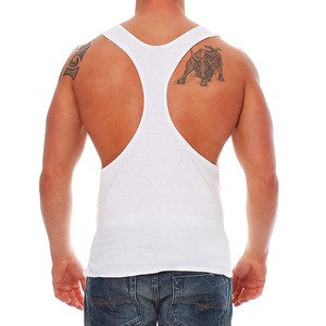 Débardeurs de sport pour hommes de qualité supérieure, respirants, en coton mélangé côtelé, débardeur d'entraînement en polyester de qualité supérieure, respirant - Product Image 6