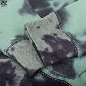 Basics Sweat-shirts à capuche en molleton tie-dye pour homme, respirants, en coton mélangé, coupe-vent, manches longues, tie-dye - Product Image 3