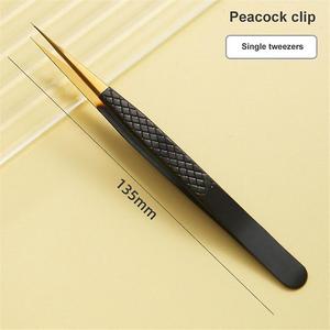 Pince à épiler professionnelle de haute qualité en acier inoxydable Gray Rocks GE-1803-34, pointe fine pour les applications de beauté - Product Image 3