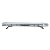 Barre lumineuse LED clignotante de signalisation d'urgence SENKEN, corps fin en aluminium, pour véhicules de secours, camions de pompiers, ambulances, voitures