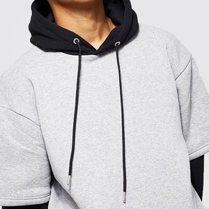 Streetwear OEM pulls à capuche vierges pour hommes Sweats à capuche épais à coupe carrée Logo personnalisé double couche Sweats à capuche pour hommes de toutes les tailles - Product Image 3
