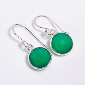 Pendientes de gota de Plata de Ley 925, piedra preciosa de corte redondo de amatista, exportador de joyas de piedras preciosas de plata antigua, joyería de plata fina - Product Image 6