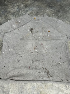 Camiseta de Hombre Estilo Hip Hop, Lavado Ácido, Desgastada, con Estampado Gráfico, Estilo Vintage, Algodón Grueso, Casual - Product Image 2