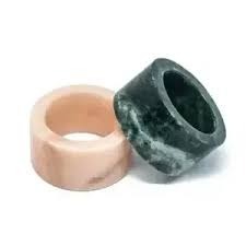 Lot de 4 ronds de serviette en résine moderne mexicaine Paola Valle Tableware Lime Swirl artificiels fabriqués par Aaliyan Impex - Product Image 2