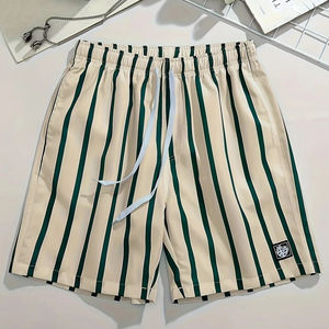 Pantalones cortos de verano para entrenamiento, holgados, de punto negro liso, para correr, baloncesto, gimnasio, entrenamiento, pantalones cortos deportivos, cintura elástica grande - Product Image 1