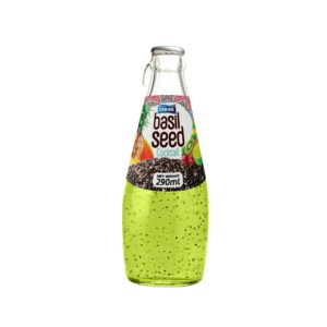 Fabricant de boissons aux graines de basilic du Vietnam |   Boisson aromatisée aux fruits 290ml Bouteille en verre - Product Image 5