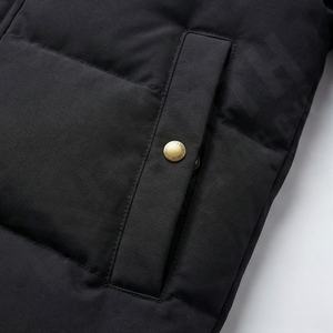 Veste parka d'hiver sur mesure pour homme, respirante, avec capuche en fausse fourrure, matelassée, rembourrée de duvet, épaisse, chaude, thermique pour l'extérieur - Product Image 5