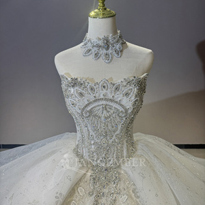 Dw0186 ชุดแต่งงานโรแมนติก ชุดบอลกาวน์ แต่งลูกปัด ปักลาย ชุดเจ้าสาว Jancemebr - Product Image 5