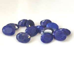 Piedra preciosa suelta de lapislázuli natural al por mayor, piedra preciosa azul facetada de corte ovalado para la fabricación de joyas, rango de tamaño 3x5mm-20x30mm - Product Image 6