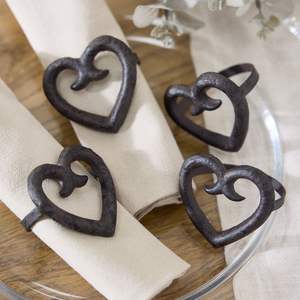 Servilleteros de hierro decorativos para eventos de lujo en casas de campo, recepciones de bodas rústicas vintage y mesas de banquetes. - Product Image 2