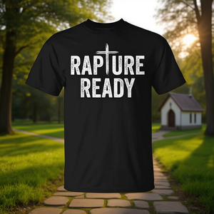 T-Shirt Promozionale per Donne Cristiane 'Rapture Ready' - Product Image 3