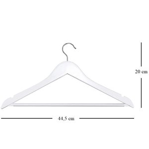 20 Pintados appendiabiti 44.5 Cm-cappotto salvaspazio con gancio girevole a 360 ° bianco blu grigio-armadio - Product Image 2