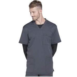 2023 approvisionnement en gros infirmière médecin hôpital gommage coton à manches courtes hommes femmes médical confortable hôpital uniforme gommages - Product Image 3