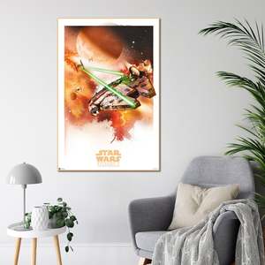 Modern Style Star Wars Episode V <b>Poster</b> Featuring the Millennium Falcon on High Quality Paper for Wall Decor - Product Image 3
