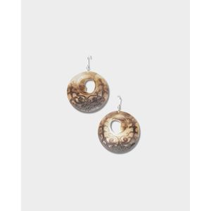 Pendientes de Moda con Diseño de Luna Plateada - Product Image 1