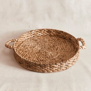 Nouveau panier de rangement en jacinthe d'eau de designer, plateau de décoration intérieure, plateaux naturels en provenance d'usine - Product Image 2