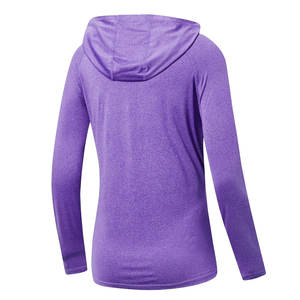 100% polyester vente en gros séchage rapide sweat à capuche ajusté pour les femmes - Product Image 2
