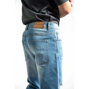 กางเกงยีนส์ผู้ชายทรงคลาสสิค ใส่สบายสไตล์คลาสสิคสำหรับใส่ในชีวิตประจำวัน - Product Image 2