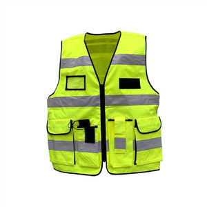 Veste réfléchissante de sécurité WX Construction haute visibilité multi-poches gilet de travail de sécurité réfléchissant coloré Haus Industries - Product Image 4