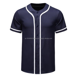 Camisetas de béisbol de poliéster personalizadas de verano para hombre, camisetas de manga corta con logotipo personalizado liso para hombre, camisetas de béisbol universitarias - Product Image 3