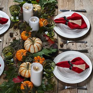 Anneaux de serviette en perles de bois de ferme avec perles en bois et élastiques pour votre décor de table à manger - Product Image 5