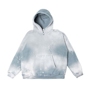 Sudaderas con capucha personalizadas para hombre Sun Faded 100% algodón peso pesado Boxy Vintage Streetwear Sudadera con capucha de gran tamaño lavada con ácido para hombre - Product Image 1