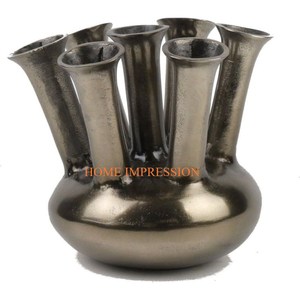 <b>Unique</b> Handmade Aluminium Modern Flower <b>Vases</b> Best Selling Handcrafted Wholesale Fancy Simple Designing Different Sizes - Product Image 2