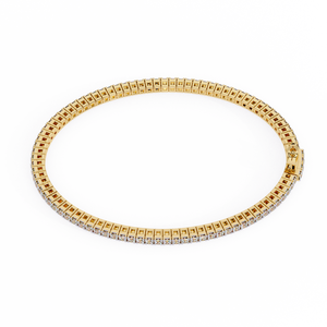 Fabulous 18K <b>Gold</b> Lab Grown Diamond Bracelet & <b>Bangle</b> - Product Image 1