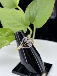 Anillo de racimo de pera en forma de ala para damas Diamante de moissanita VVS original tachonado en plata de ley 925 para fiestas de bodas - Product Image 5