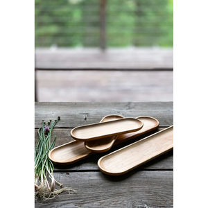 Best Selling Fancy Wooden Serving Platter Wooden Serving Tray Premium Quality Handmade Serving Dish Eco Friendly <b>Long</b> Shape Tray - Product Image 4