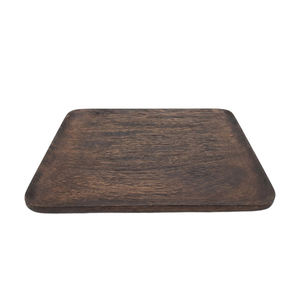 Plateau de service rectangulaire en bois de couleur naturelle Plateau de service alimentaire pour la maison et les hôtels Fournitures faites à la main personnalisées - Product Image 1