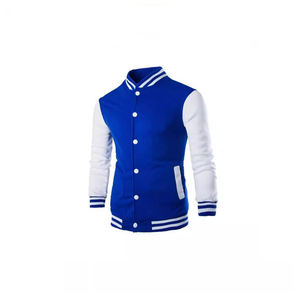 เสื้อแจ็กเก็ตเบสบอลทีมโรงเรียนสำหรับผู้ชายเสื้อผ้าแนวสตรีทแบบเรียบง่ายไม่มีลายปักโลโก้ตามสั่ง2025 - Product Image 1