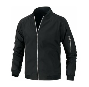 Respirant bas quantité minimale de commande vêtements d'extérieur hommes Bomber veste haute qualité hiver chaud élégant hommes fermeture éclair Bomber veste - Product Image 3