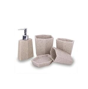 Ensemble de salle de bain à base de résine naturelle 100% fabriqué à la main léger disponible à un prix de gros abordable - Product Image 5