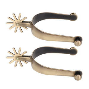 En stock Espuelas de caballo de acero inoxidable Espuelas de bota de vaquero occidental Otro equipo ecuestre Hecho en Pakistán - Product Image 1